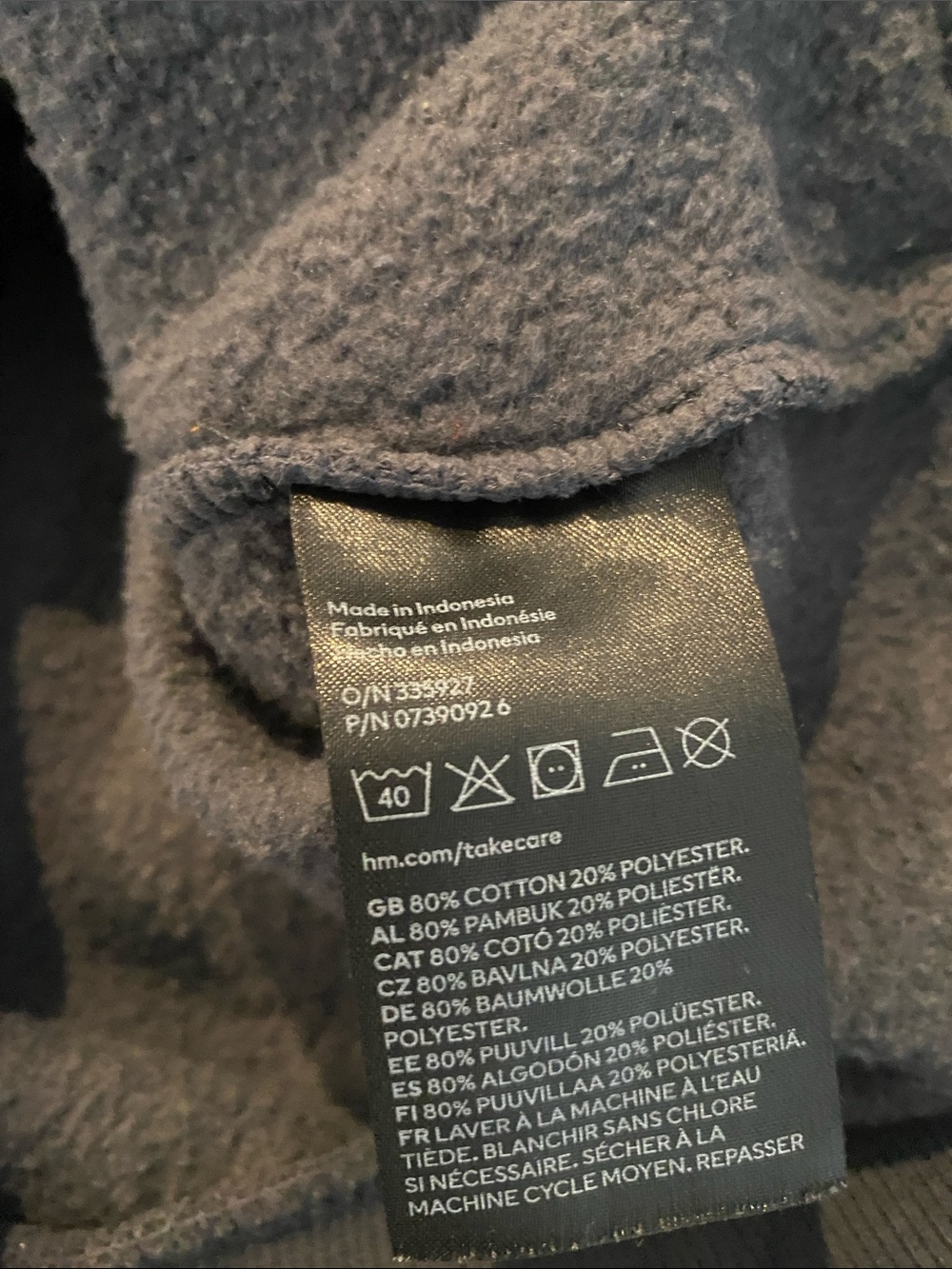 H&M Kids Classic Zip-Up Hoodie - Charcoal Grey - Size 5T/6 (EUC) - Picture 10 of 12